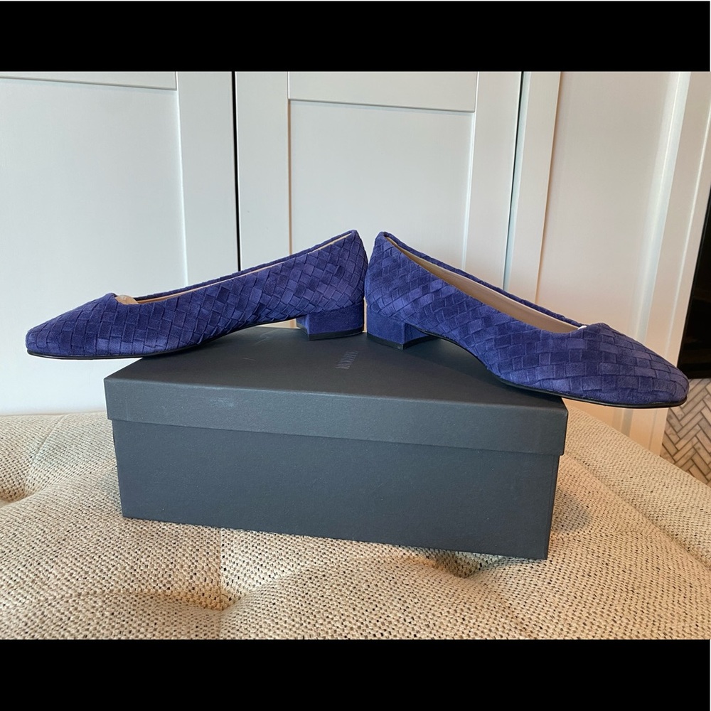 NWB Purple Basket Weave Suede Madeleine Heels Size 9.5 - Picture 5 of 8